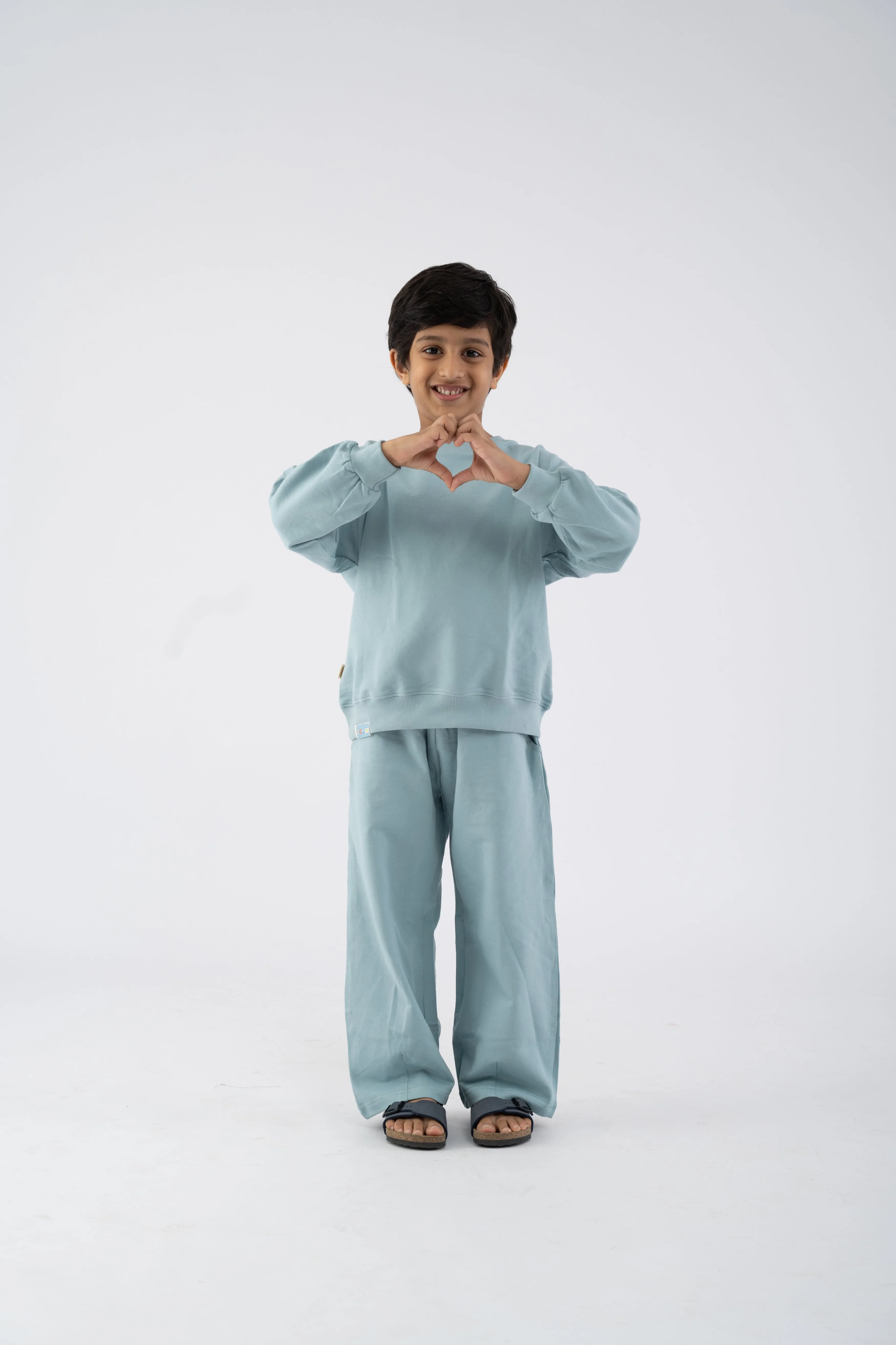 Unisex Scam Blue Minimal Co-Ord Set