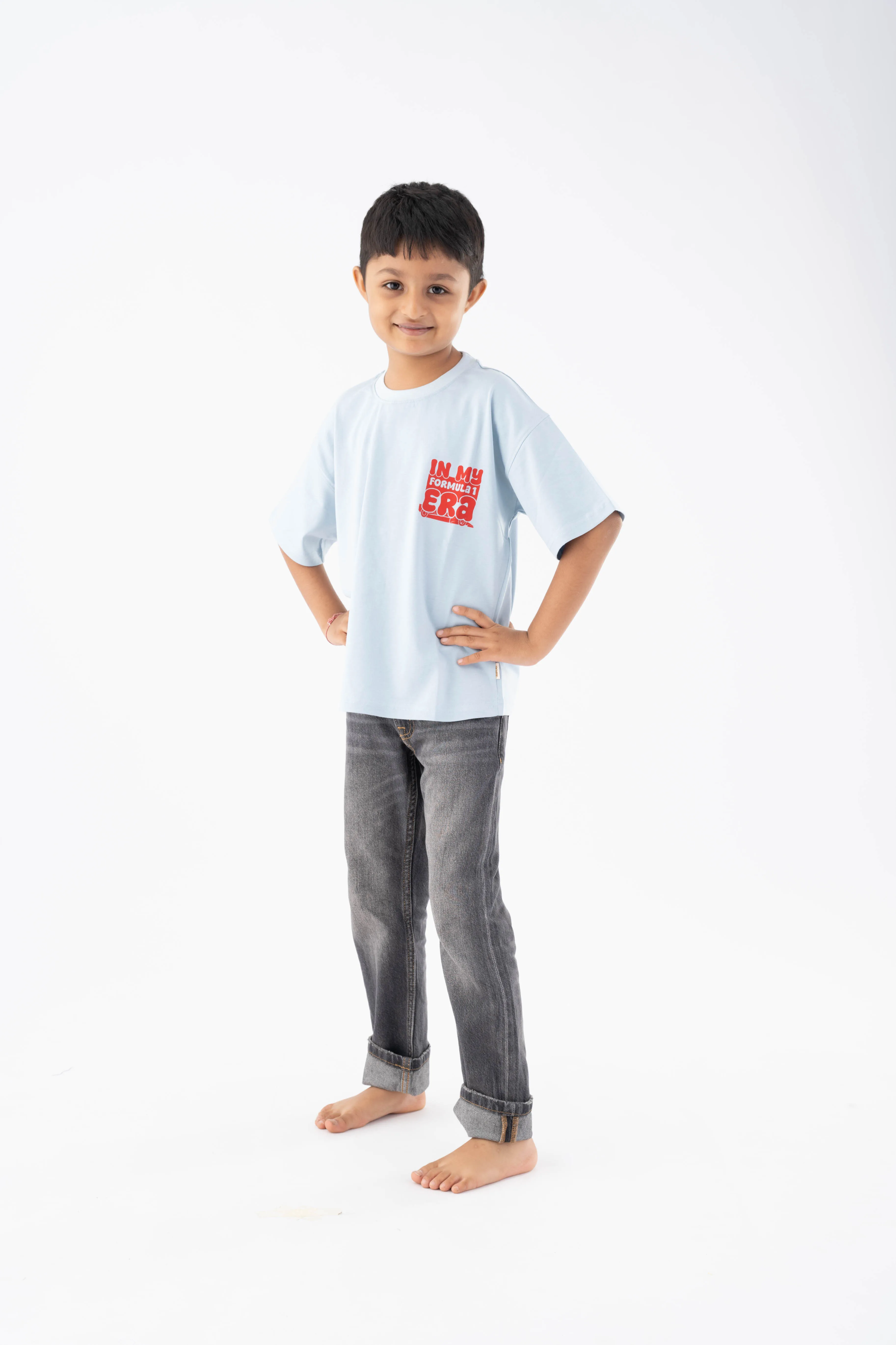Race Car Light Blue Tee