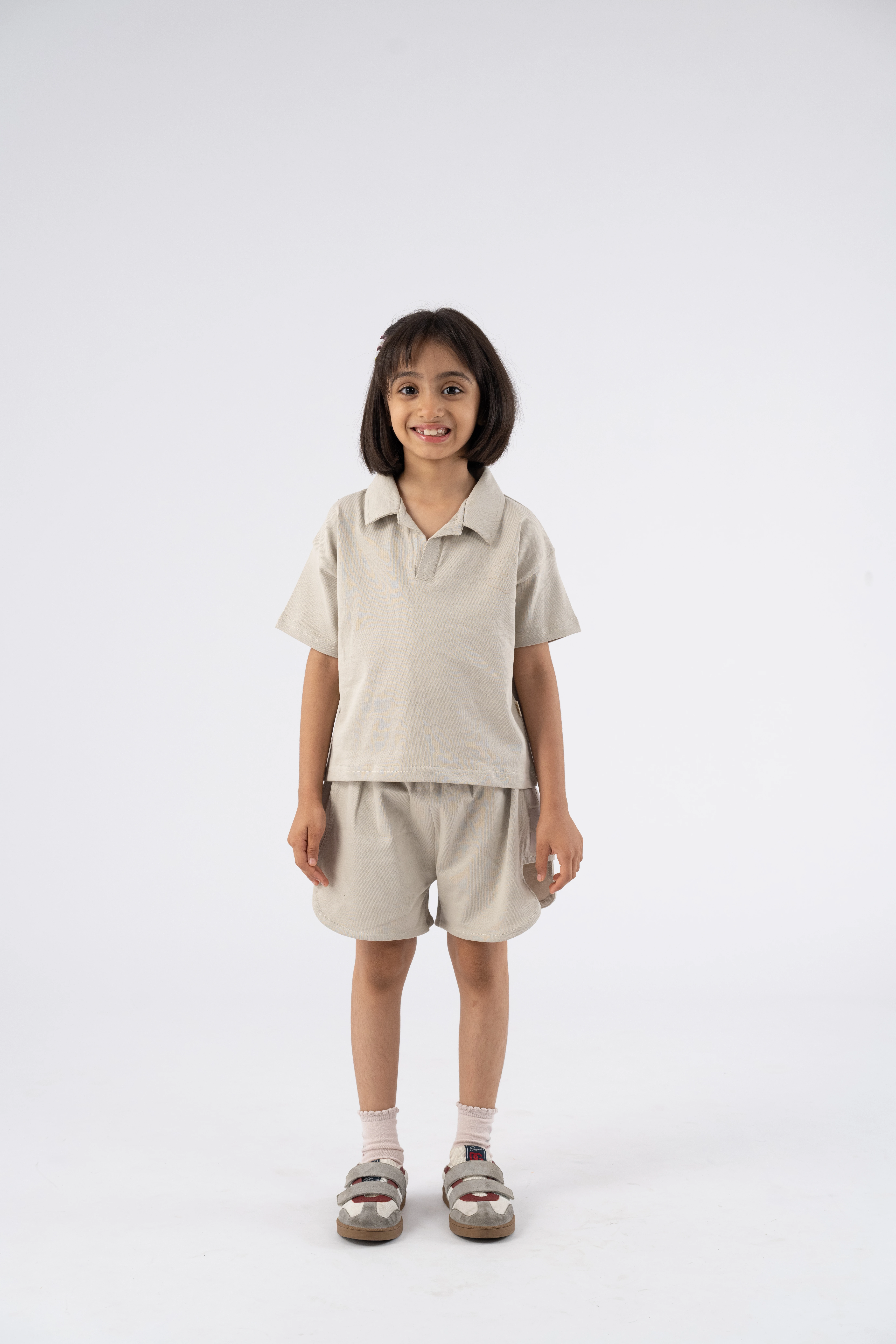 Slate Grey Collared Co-Ord Set